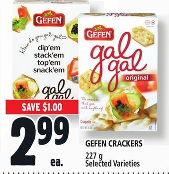 Metro Gefen crackers offer