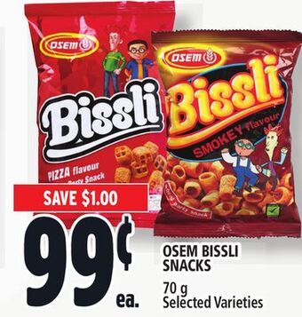 Metro Osem bissli snacks offer