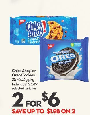 Longo's Chips ahoy! or oreo cookies offer