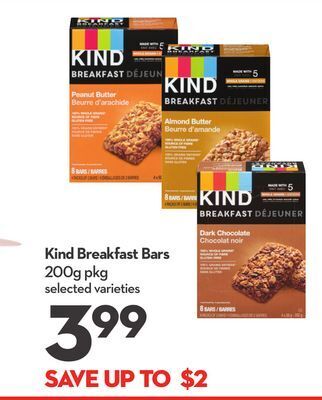 Longo's Kind breakfast bars offer