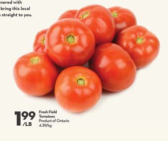 Longo's Fresh field tomatoes offer