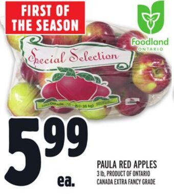 Metro Paula red apples offer