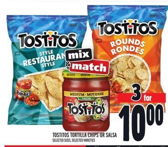 Metro Tostitos tortilla chips or salsa offer