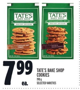 Metro Tate's bake shop cookies offer