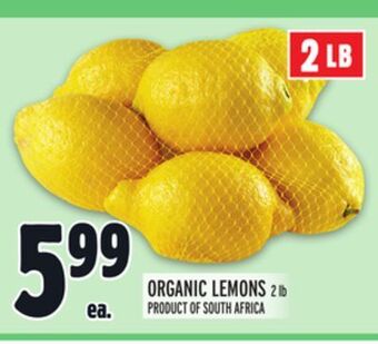 Metro Organic lemons offer