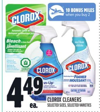 Metro Clorox cleaners offer