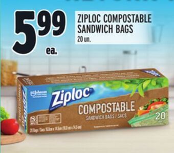 Metro Ziploc compostable sandwich bags offer