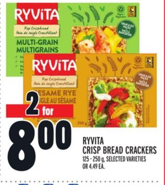 Metro Ryvita crisp bread crackers offer