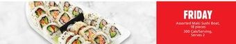 Metro Assorted maki sushi boat offer