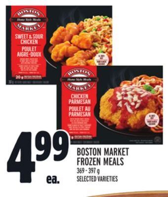 Metro Boston market frozen meals offer