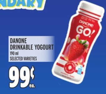 Metro Danone drinkable yogourt offer