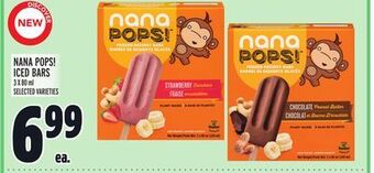 Metro Nana pops! iced bars offer