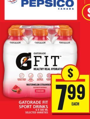Food Basics Gatorade fit sport drinks offer