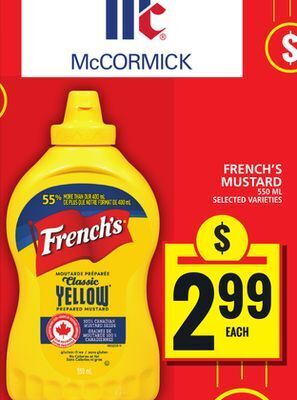 Food Basics French's mustard offer