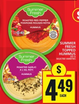 Food Basics Summer fresh topped hummus offer