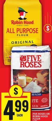 Food Basics Five roses or robin hood flour offer