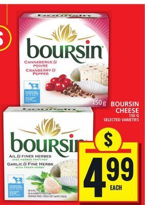 Food Basics Boursin cheese offer