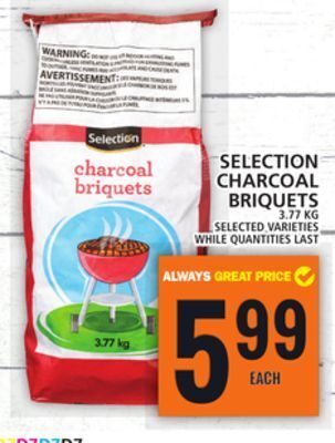 Food Basics Selection charcoal briquets offer