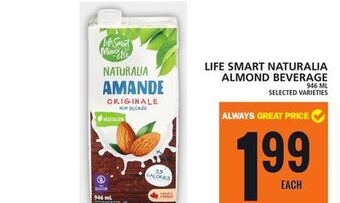 Food Basics Life smart naturalia almond beverage offer