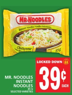 Food Basics Mr. noodles instant noodles offer