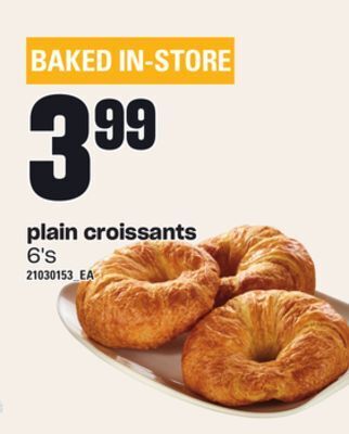 Independent Grocer Plain croissants, 6's offer