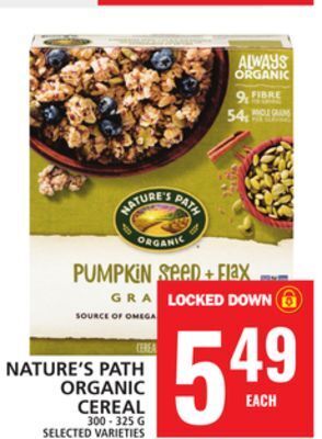 Food Basics Nature's path organic cereal offer