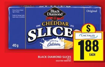 Food Basics Black diamond slices offer