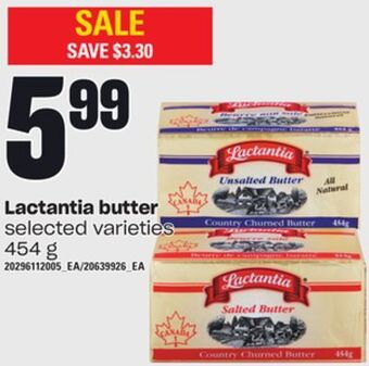 Independent Grocer Lactantia butter, 454 g offer