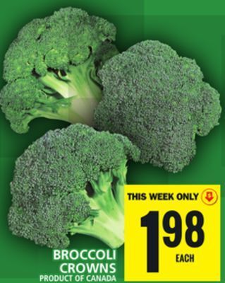 Food Basics Broccoli crowns offer