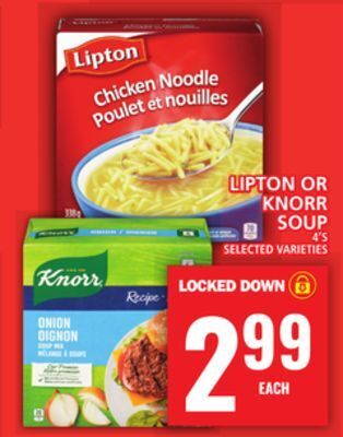 Food Basics Lipton or knorr soup offer