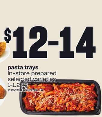 Loblaws Pasta trays, 1-1.2 kg offer