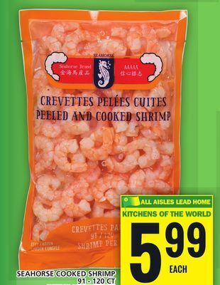 Food Basics Seahorse cooked shrimp offer
