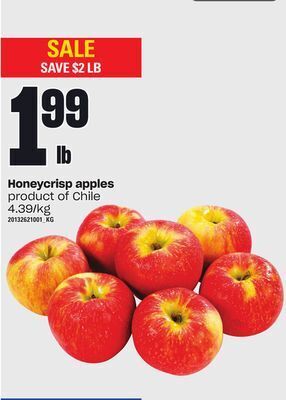 Loblaws Honeycrisp apples offer