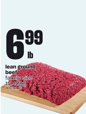 Loblaws Lean ground beef offer