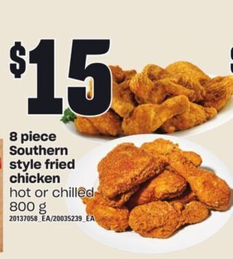 Independent Grocer 8 piece southern style fried chicken, 800 g offer