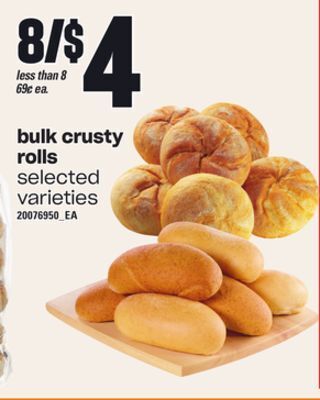 Loblaws Bulk crusty rolls offer