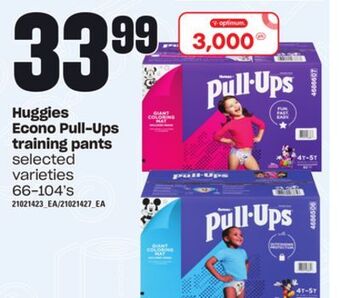 Loblaws Huggies econo pull-ups training pants, 66-104's offer