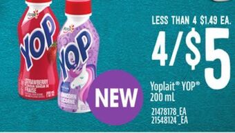 Loblaws Yoplait® yop®, 200 ml offer