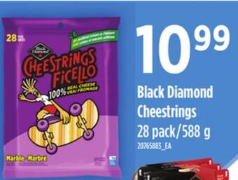 Loblaws Black diamond cheestrings, 28 pack/588 g offer