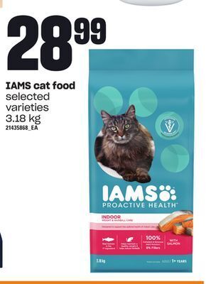 Loblaws Iams cat food, 3.18 kg offer