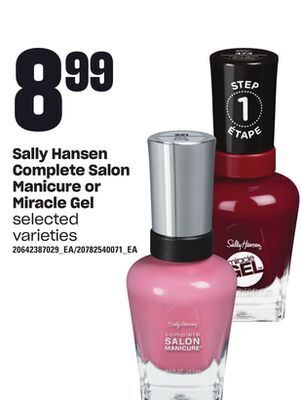 Loblaws Sally hansen complete salon manicure or miracle gel offer