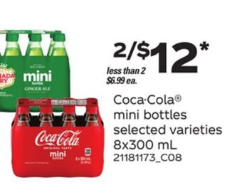 Loblaws Coca-cola® mini bottles, 8x300 ml offer