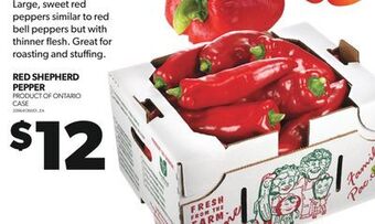 Real Canadian Superstore Red shepherd pepper, case offer