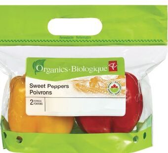 Real Canadian Superstore Pc® organics sweet peppers, 2's offer
