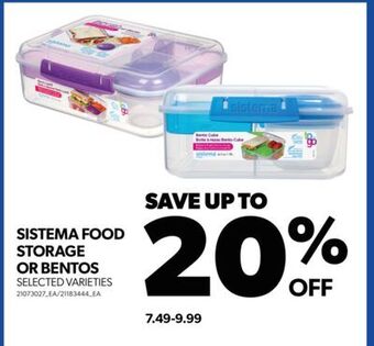 Real Canadian Superstore Sistema food storage or bentos offer