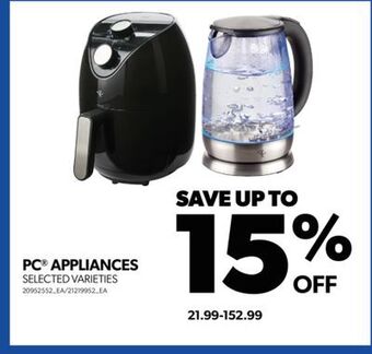 Real Canadian Superstore Pc® appliances offer