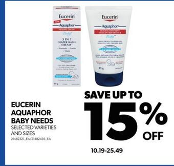 Real Canadian Superstore Eucerin aquaphor baby needs offer