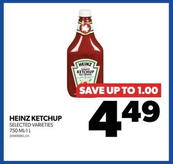 Real Canadian Superstore Heinz ketchup, 750 ml-1 l offer