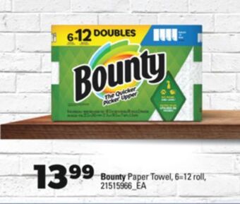 Real Canadian Superstore Bounty paper towel, 6=12 roll offer