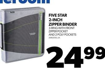 Real Canadian Superstore Five star 2-inch zipper binder offer